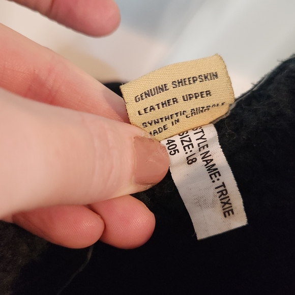 RJ's fuzzies Trixie Sheepskin and leather suede upper zip bootie size 8 - Picture 8 of 9